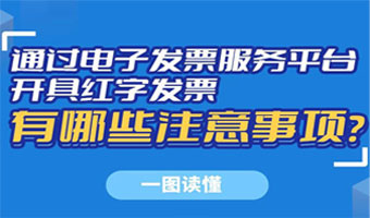 【一图读懂】通过电子发票服务平台开具红字发票有哪些注意事项?