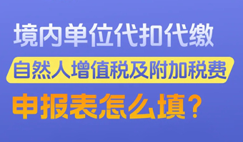 一图了解：境内单位代扣代缴自然人增值税及附加税费申报表怎么填?
